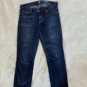 7 For All Mankind Kimmie Straight Leg Dark Wash 29